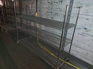 Rolling Wire Shelf 2x6x5