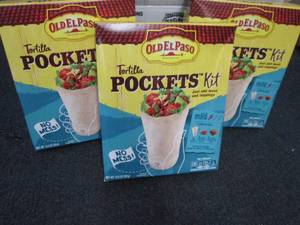 lot 529 image: 3- 12.4 oz Old El Paso Tortilla Poc...