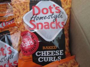 lot 536 image: 10- 3.5 oz Dots Baked Cheese Curls...