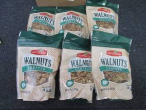 lot 537 image: 6- 8 oz Our Family Chopped Walnuts...
