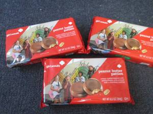 lot 557 image: 3- 6.5 oz Peanut Butter Patties...