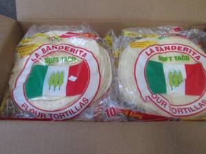 lot 567 image: 12- 10 ct LaBanderita Flour Tortill...