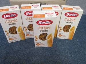 lot 572 image: 5- 8.8 oz Barilla Chickpea Penne...