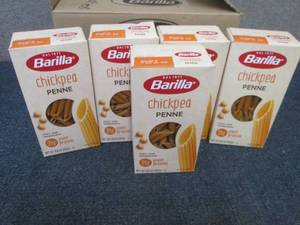 lot 573 image: 5- 8.8 oz Barilla Chickpea Penne...