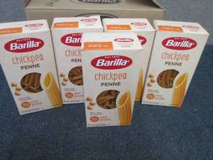 lot 574 image: 5- 8.8 oz Barilla Chickpea Penne...