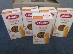 lot 575 image: 5- 8.8 oz Barilla Chickpea Penne...