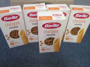 lot 577 image: 5- 8.8 oz Barilla Chickpea Penne...