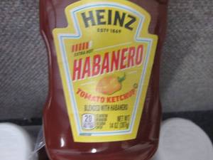 lot 579 image: 6- 14 oz Heinz Habanero Tomato Ketc...