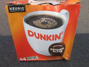 lot 52 image: 44 ct Dunkin Original Blend Kcups...