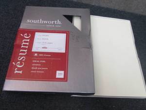 lot 62 image: Southworth Resume Paper...