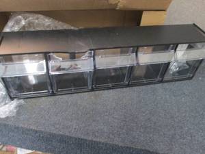 lot 74 image: 5 Bin Storage- damaged...