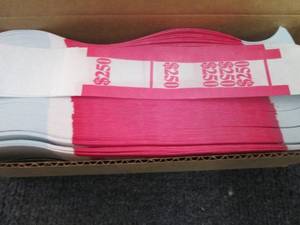 lot 111 image: 5 pks $250 Currency Bands...