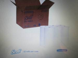 lot 112 image: Scott 01000 Hard Roll Towels, 1.5 ...