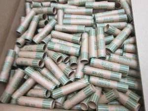lot 138 image: Case of Dime Rolls...