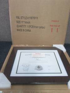 lot 151 image: 2 Lawrence Frames Dual Use Mahogany...