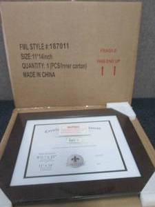 lot 152 image: 2 Lawrence Frames Dual Use Mahogany...