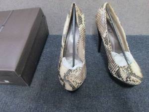 lot 188 image: 5 pr Bonnibell Faux Snakeskin High ...