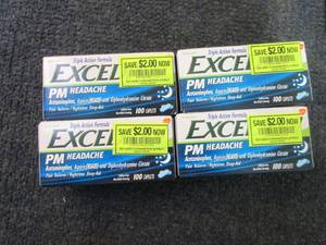 lot 213 image: 4- 100ct Excedrin PM Headache...