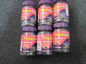 lot 218 image: 6- 24 ct Pepto PM Gummies...