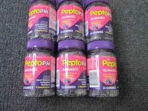 lot 249 image: 6- 24 ct Pepto PM Gummies...