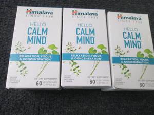 lot 256 image: 3- 60 ct Hello Calm Mind Supplement...