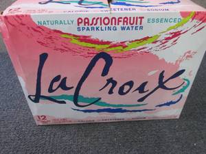 lot 264 image: 12 pk LaCroix Passion Fruit Sparkli...