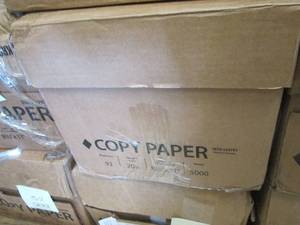 lot 275 image: Case of 5000 Sheets Copy Paper 8.5x...