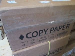 lot 279 image: Case of 5000 Sheets Copy Paper 8.5x...
