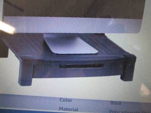 lot 304 image: Mind Reader Monitor Stand, Storage ...