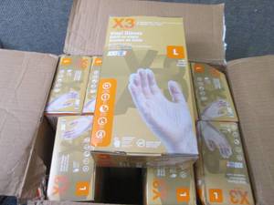 lot 317 image: 9- 100ct Large Vinyl Gloves...