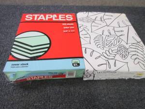 lot 318 image: 2 Reams Color Cover Stock...