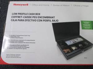 lot 319 image: Honeywell Low Profile Cash Box...