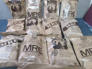 lot 356 image: Sealed Case of 12 MREs Meal Ready ...