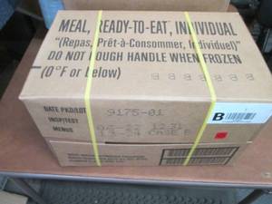 lot 357 image: Sealed Case of 12 MREs Meal Ready ...