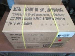 lot 361 image: Sealed Case of 12 MREs Meal Ready ...