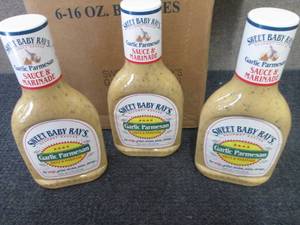 lot 437 image: 3- 16 oz Sweet Baby Rays Garlic Pa...