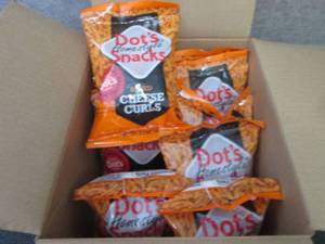 lot 459 image: 10- 3.5 oz Dots Baked Cheese Curls...