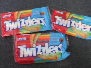 lot 474 image: 3- 12.4 oz Rainbow Twizzlers...