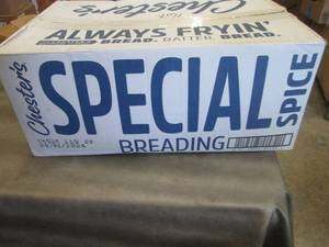 lot 493 image: 40 lb Chesters Special Spice Bread...