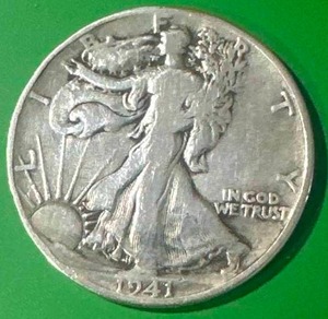 lot 5 image: 1941 Liberty Walking Half Dollar