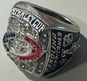 lot 34 image: 2006 Carolina Hurricane Stanley Cup Ring Size 10 12
