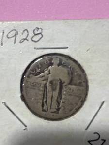 lot 38 image: 1928 Standing Liberty Quarter