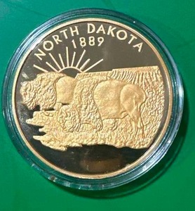 lot 48 image: North Dakota Peace Garden State Round