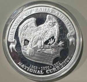 lot 49 image: History of America Declaration of Independence Round