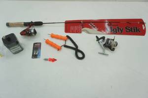 lot 19 image: Ugly Stik and other sporting items