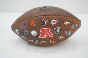 lot 79 image: NFC and AFC collector football (small)
