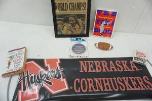 lot 100 image: Sports lot, Nebraska, Lynx and other
