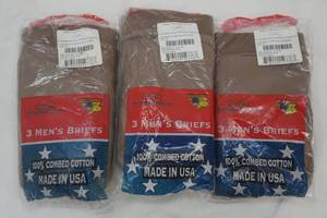 lot 143 image: Mens cotton briefs, size 36