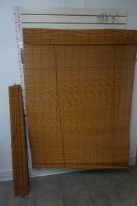 lot 222 image: Bamboo window shades