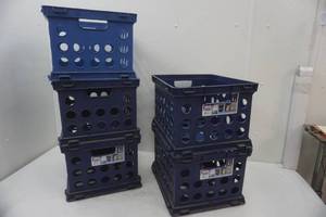 lot 239 image: stackable storage crates